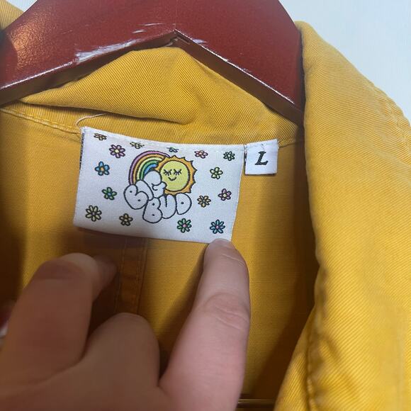 Big Bud Press Long Sleeve Everyday Jumpsuit Spicy Mustard Yellow sz L - Picture 9 of 10